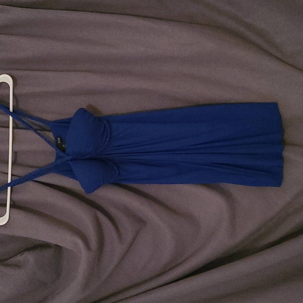 XXI Blue braided Strap Mini Dress